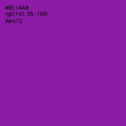 #8E1AA8 - Violet Eggplant Color Image