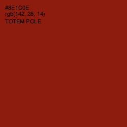 #8E1C0E - Totem Pole Color Image