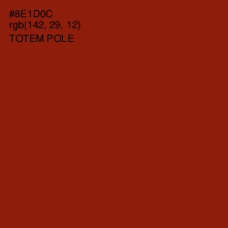 #8E1D0C - Totem Pole Color Image