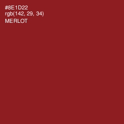 #8E1D22 - Merlot Color Image