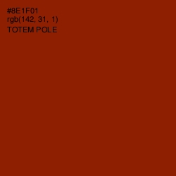 #8E1F01 - Totem Pole Color Image