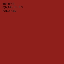 #8E1F1B - Falu Red Color Image