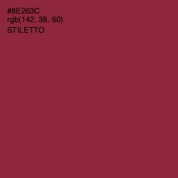 #8E263C - Stiletto Color Image