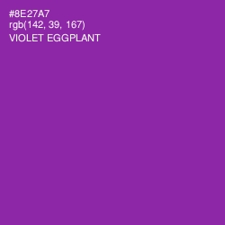 #8E27A7 - Violet Eggplant Color Image