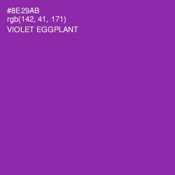 #8E29AB - Violet Eggplant Color Image