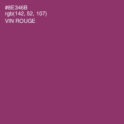 #8E346B - Vin Rouge Color Image