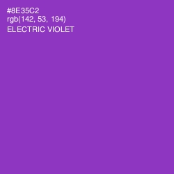 #8E35C2 - Electric Violet Color Image
