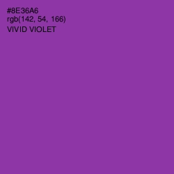 #8E36A6 - Vivid Violet Color Image