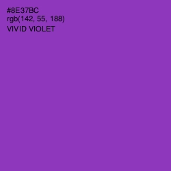 #8E37BC - Vivid Violet Color Image