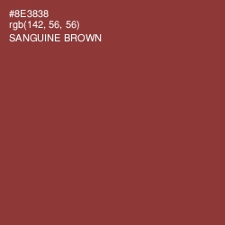 #8E3838 - Sanguine Brown Color Image