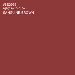 #8E3939 - Sanguine Brown Color Image