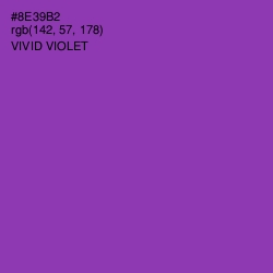 #8E39B2 - Vivid Violet Color Image