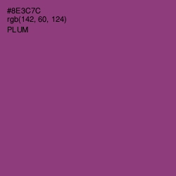 #8E3C7C - Plum Color Image