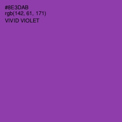 #8E3DAB - Vivid Violet Color Image