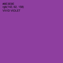 #8E3E9E - Vivid Violet Color Image