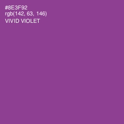 #8E3F92 - Vivid Violet Color Image