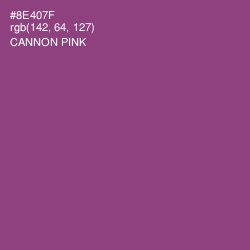 #8E407F - Cannon Pink Color Image