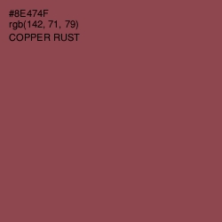 #8E474F - Copper Rust Color Image