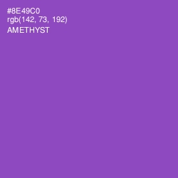 #8E49C0 - Amethyst Color Image