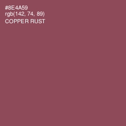 #8E4A59 - Copper Rust Color Image