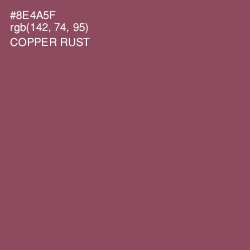 #8E4A5F - Copper Rust Color Image