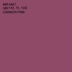 #8E4A67 - Cannon Pink Color Image