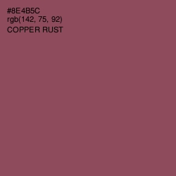 #8E4B5C - Copper Rust Color Image