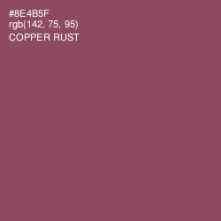 #8E4B5F - Copper Rust Color Image