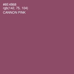#8E4B68 - Cannon Pink Color Image