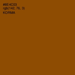 #8E4C03 - Korma Color Image