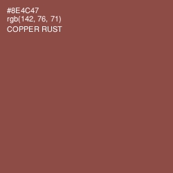 #8E4C47 - Copper Rust Color Image