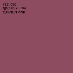 #8E4C60 - Cannon Pink Color Image