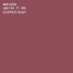 #8E4D59 - Copper Rust Color Image