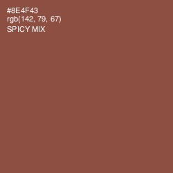 #8E4F43 - Spicy Mix Color Image