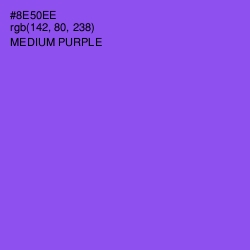 #8E50EE - Medium Purple Color Image