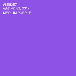 #8E52E7 - Medium Purple Color Image