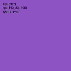 #8E53C3 - Amethyst Color Image