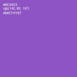 #8E53C5 - Amethyst Color Image