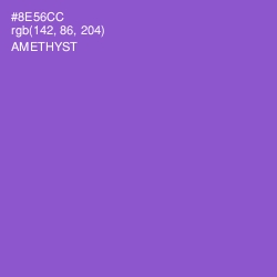 #8E56CC - Amethyst Color Image