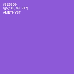 #8E59D9 - Amethyst Color Image