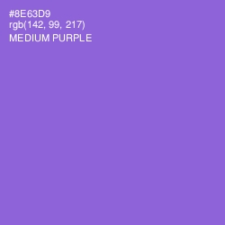 #8E63D9 - Medium Purple Color Image