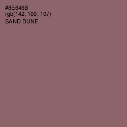 #8E646B - Sand Dune Color Image