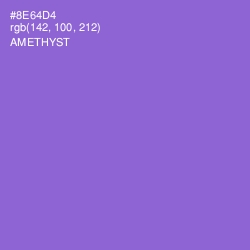 #8E64D4 - Amethyst Color Image