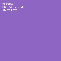 #8E65C3 - Amethyst Color Image