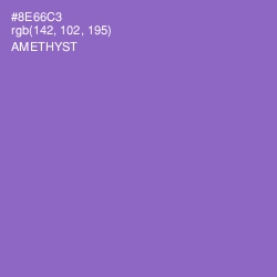 #8E66C3 - Amethyst Color Image