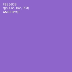 #8E66CB - Amethyst Color Image
