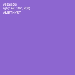 #8E66D0 - Amethyst Color Image