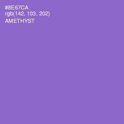 #8E67CA - Amethyst Color Image