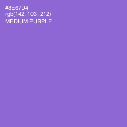 #8E67D4 - Medium Purple Color Image