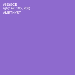 #8E69CE - Amethyst Color Image